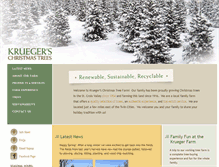Tablet Screenshot of kruegerschristmastrees.com